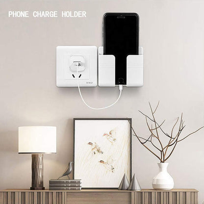 Holder Wall Mounted Mobile Phone Charging Organizer Storage Box Stand Rack Lot