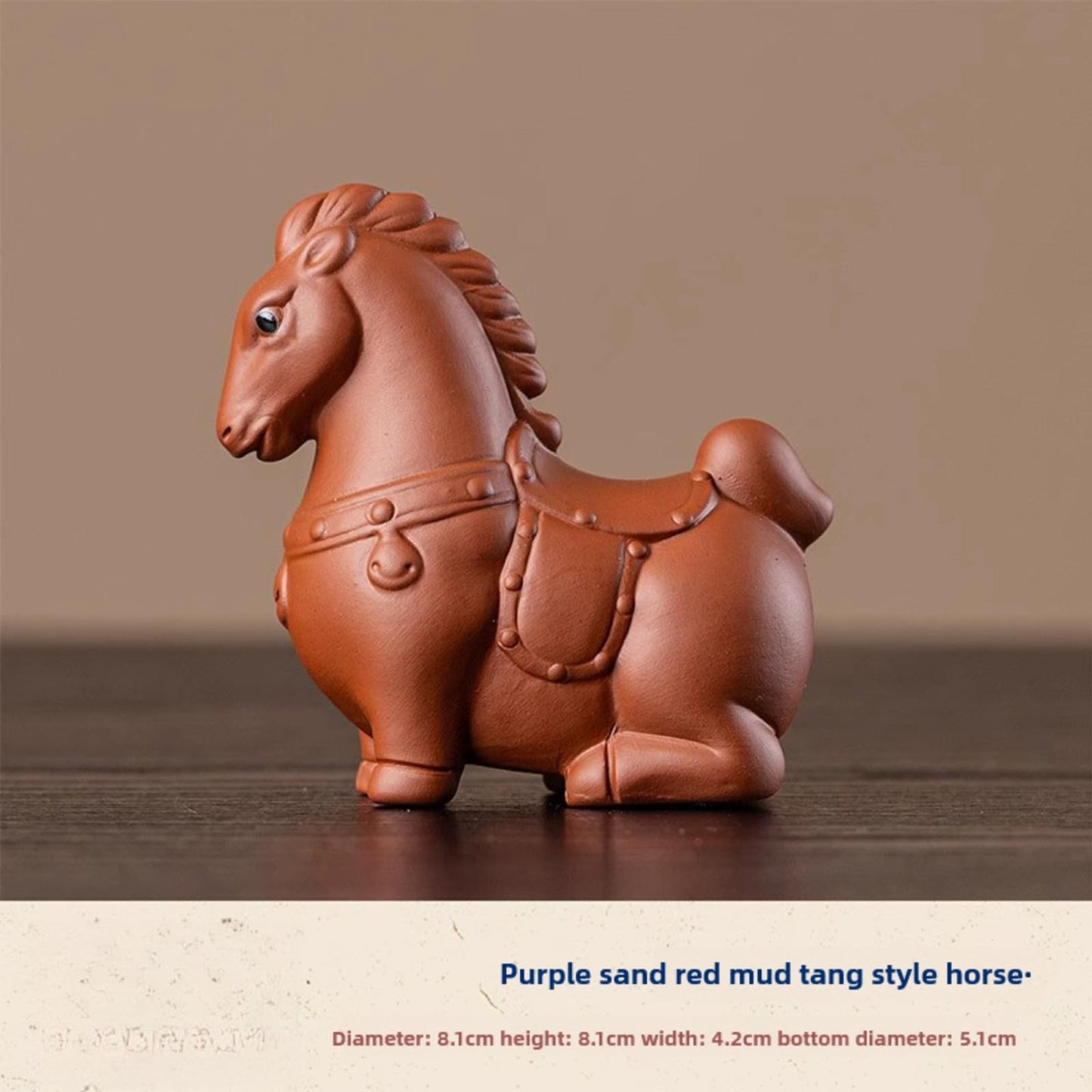 Red Mud Purple Sands Tea Pet 8.1cm 3.2in Kung Fu Tea Set Tea Play Tea Ceremony