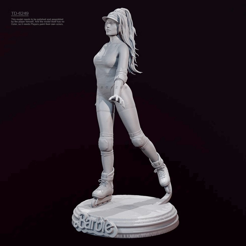 1/24 resin figure model kit Pulley Girl 3D Printing Unassembled Unpainted