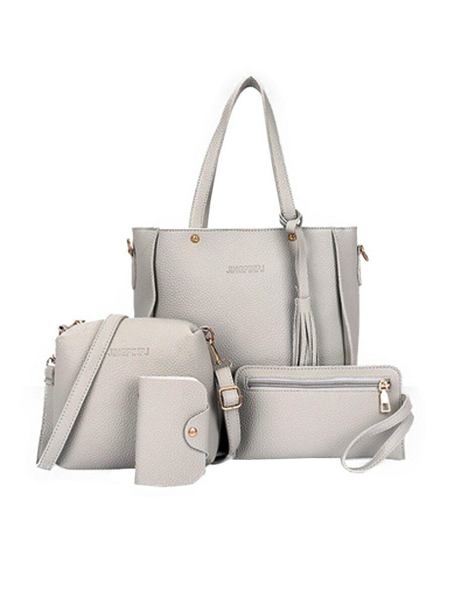 Ladies PU Leather Crossbody Bag Women Bag Set Shoulder Bag Purse Female Handbag
