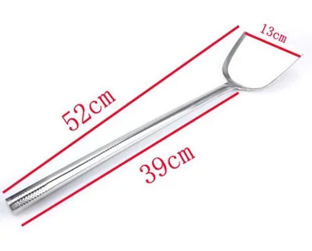 Kitchen Cooking Utensils Stainless Steel Wood Handle Big Long Spatula Soup Spoon