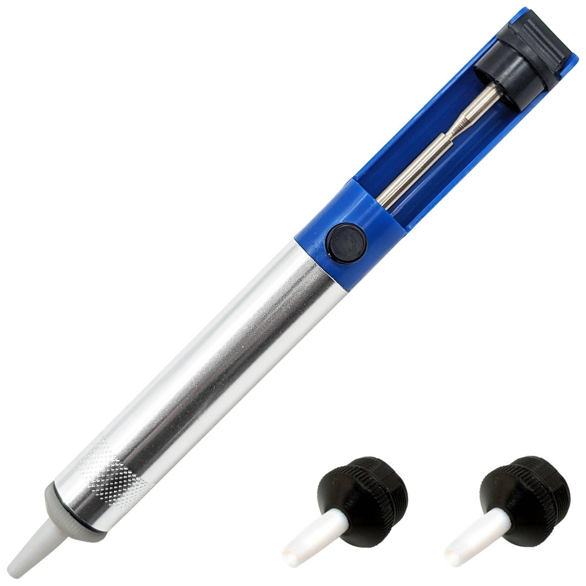 Solder Sucker RoHS Certified Desoldering Pump with 2 Spare Tips