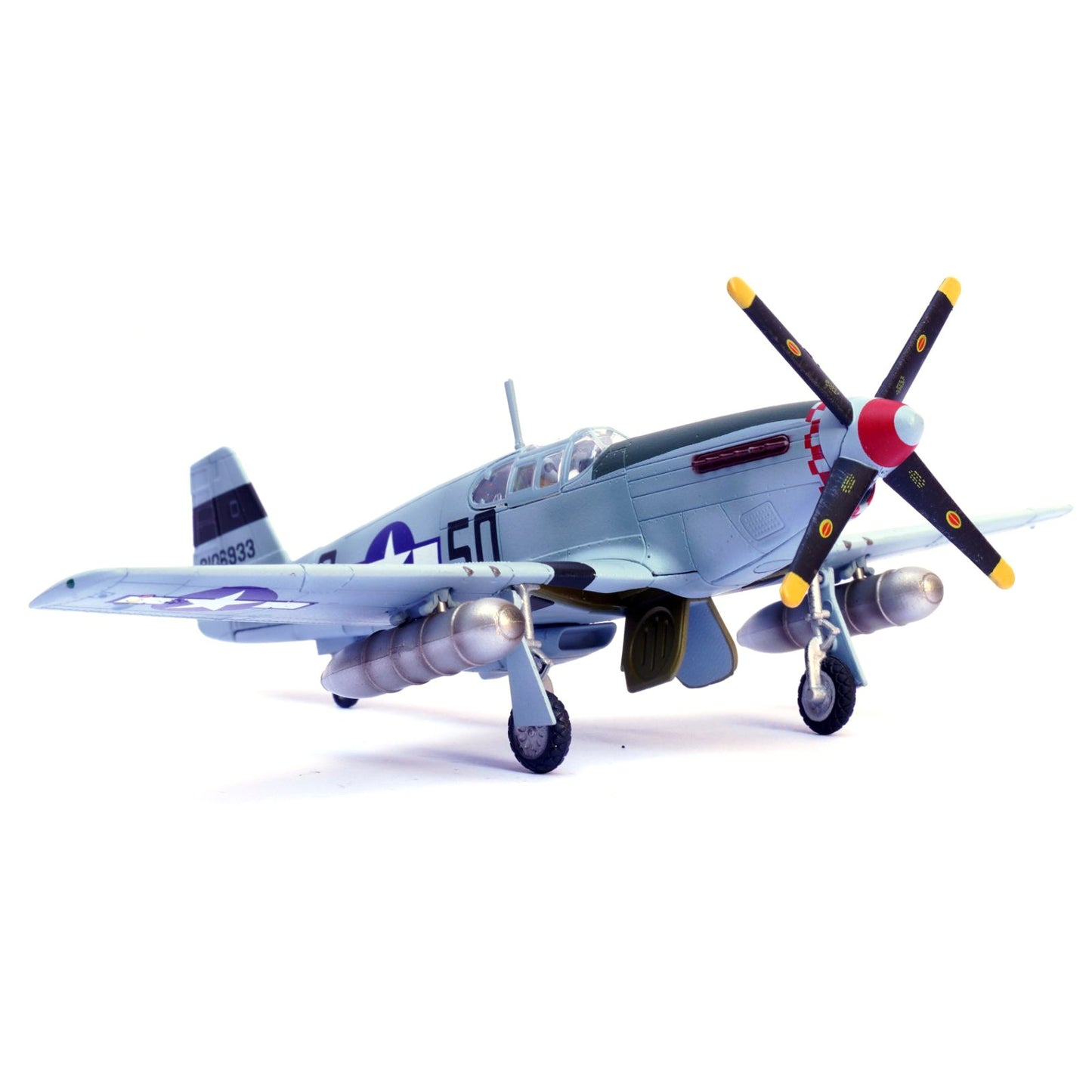 1/72 Scale WWII USAAF P-51B Mustang Fighter 339TH FS 504TH FG Model Plane Decor