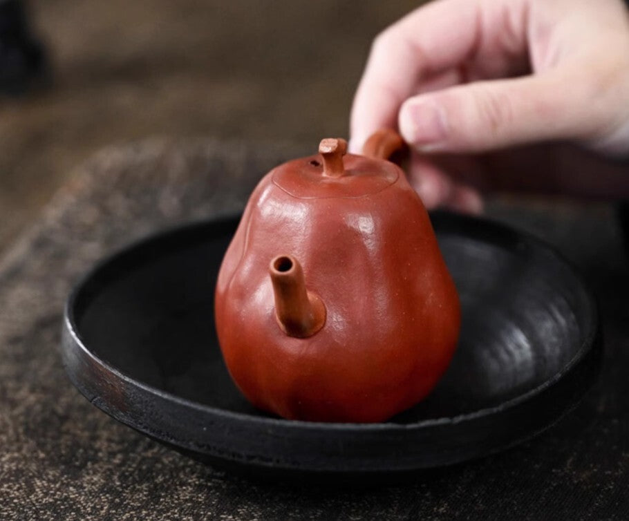 135cc Chinese Yixing Handmade Zisha Teapot Duan Ni Red Dates Hu Gongfu Tea Pot