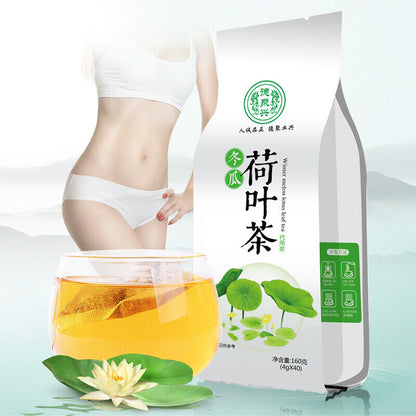 40 Pcs Teabags Chinese Herbal Tea Winter Melon Lotus Leaf Tea Slimming Tea 160g