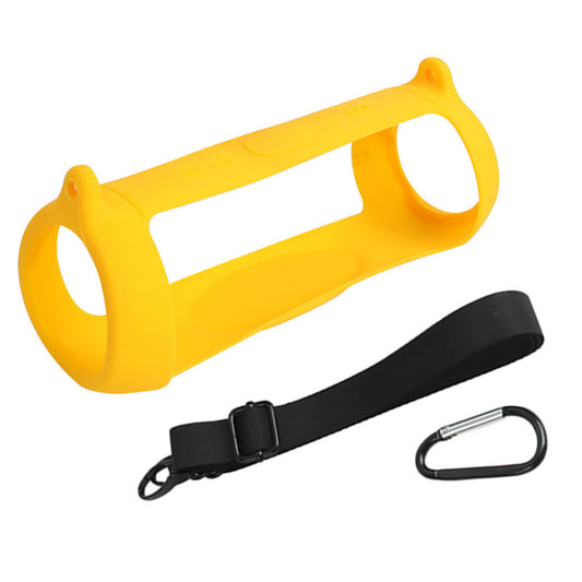 Yellow Silicone Case Cover Travel Protector For JBL Charge 5 Bluetooth Speaker