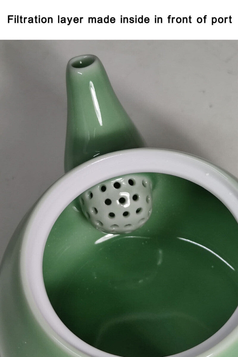 Longquan Celadon Kung Fu Teapot Creative Ceramic Tea Making Di Yao Mei Ziqing