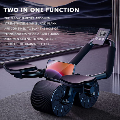 Abdomen Roller With Timer Abdominal Muscles Fitness Wheel Training Bodybuilding
