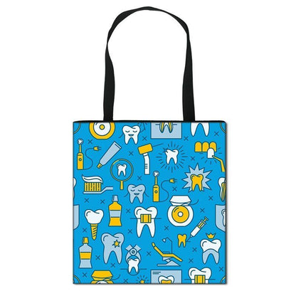 Handbag Casual Tote Bag Shoulder Purse Travelling Storage Pouch Polyester Print