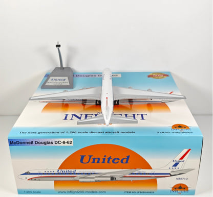 1:200 InFlight United DC-8-62 N8971U Passenger Airplane Diecast Plane Model