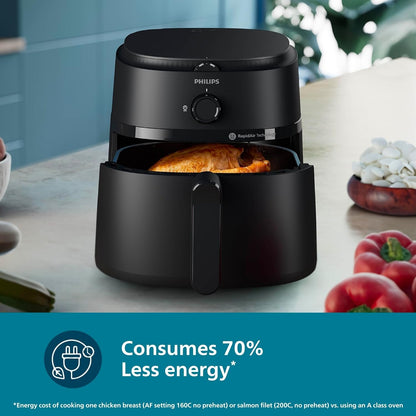 PHILIPS Air Fryer NA120/00 uses up to 90% less fat 1500W 4.2 Liter Black