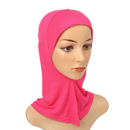 Women's Under Scarf Hat Cap Bone Bonnet Ninja Hijab Islamic Neck Cover Muslim*US
