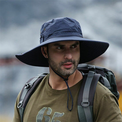 Bucket Hat Cowboy Summer Fishing Hiking Beach Waterproof Sun-proof Anti-UV Cap