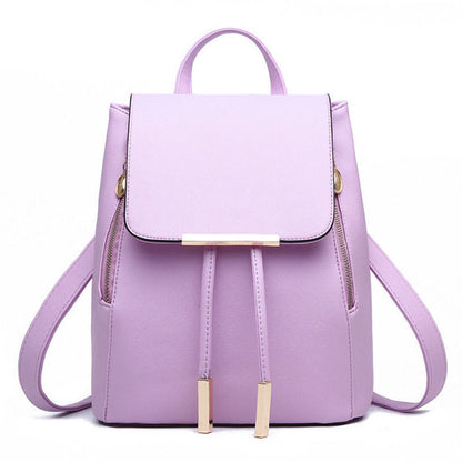 New Women's PU Leather Satchel Shoulder Backpack School Rucksack Bags Travel