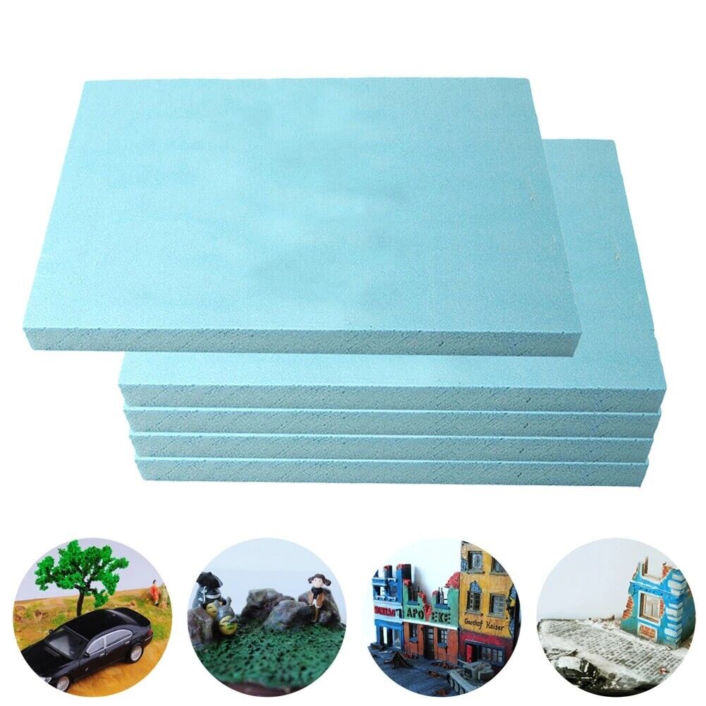 Diorama Base Board 5Pcs Foam Modelling Building DIY Crafts Slab Sheets 30x10x3cm