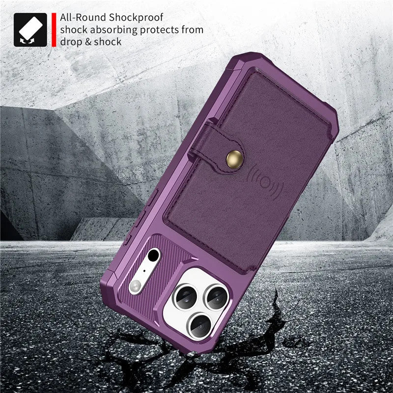 Tough Multi Slot Phone case Case with Portable Card Slot Cover for iphone17/16