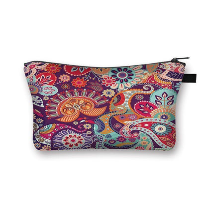 Bohemian Print Cosmetic Bag Fashion Travel Lipstick Toiletry Bag Shopping Purse