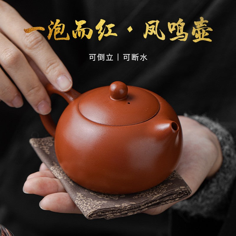 Purple Sand Teapot Dahongpao Tea Xishi Pot Handmade Ceramic Kung Fu Tea Set