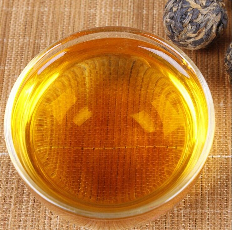 Highest Organic Black Pearl Dian Hong Tea,Yunnan Handmade Black Dragon balls tee