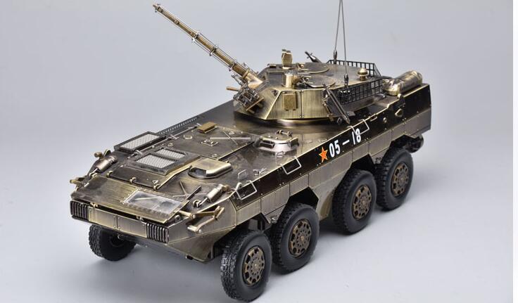 TEERBO CHINA Type 8X8 Wheeled Type 09B Bronze 1/22 DIECAST MODEL FINISHED TANK