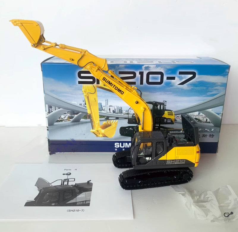 1:50 SH210-7 Excavator Construction Machinary Equipment Diecast Model Collection
