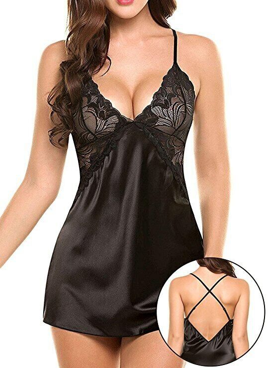 Lace Babydoll Chemise Porno Erotic Lingerie Sexy Costumes Women Sexy Lingerie
