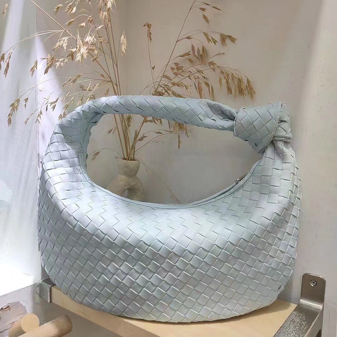 Luxury Synthetic Leather Handbag Large Shoulder Bag Woven Soft Underarm Bag Zipp