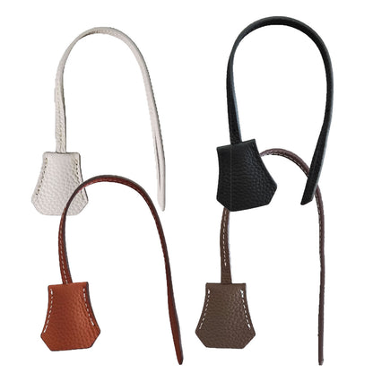 Real Cowhide Leather Clochette Bag Charm Gold/ Silver Padlock & Key for Handbags