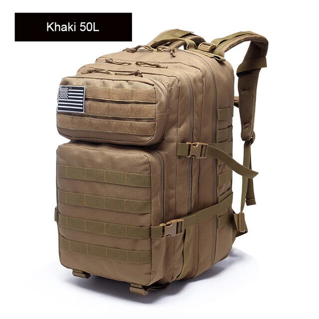 50L Military Tactical Backpack Men Bags Outdoor Sport Hiking Camping Trekking
