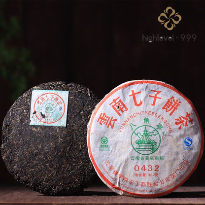 BAJIAOTING Brand Li Ming 0432 Pu-erh Tea Cake 2007 357g Raw Puer Tea Pu'er Sheng