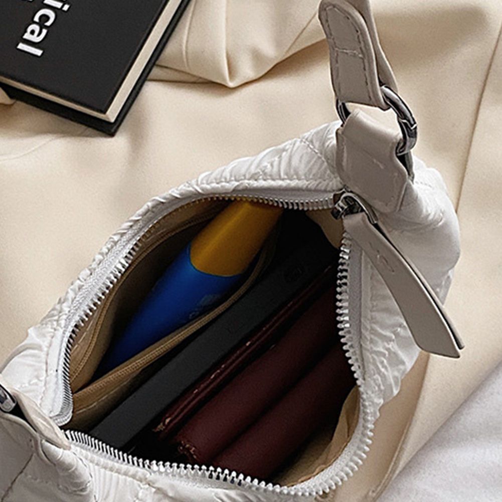 Shoulder Bag Stitching Embroidery Pillow Crossbody Bag Large Nylon Waterproof