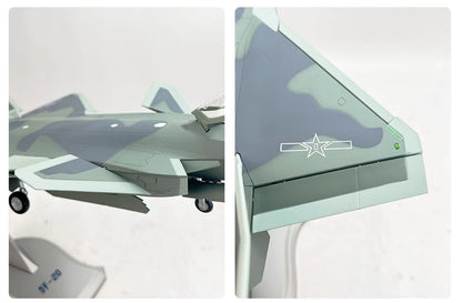 1:48 45CM AVIC J-20 Stealth Fighter Jet Diecast Airplane Military Aircraft Model