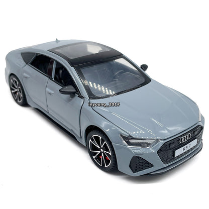 1/32 Audi RS7 Model Car Diecast Toy Cars Metal Vehicle for Kids Adults Boys Gray