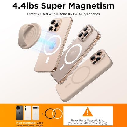Magnetic Phone Grip Ring Holder, Liquid Silicone Magnet Cell Phone Grip Finger L