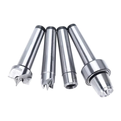 4* woodworking lathe live center set featuring a 60-degree center point design