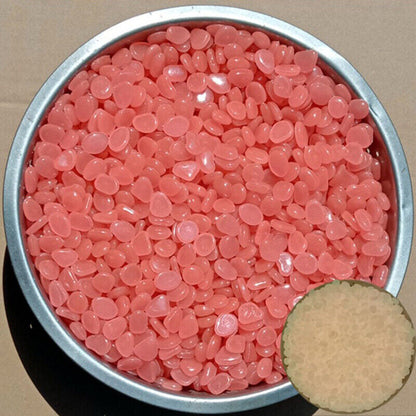 100Pcs/Bag Mixed Color Outdoor Luminous Stones Glow In Dark Garden Pebbles