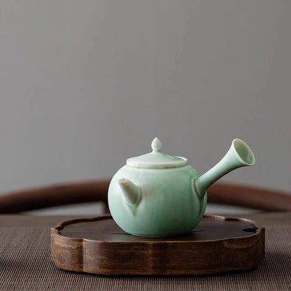Chinese Ceramic Teapot Household Retro Handmade Kung Fu Tea Set Gift Simplicity