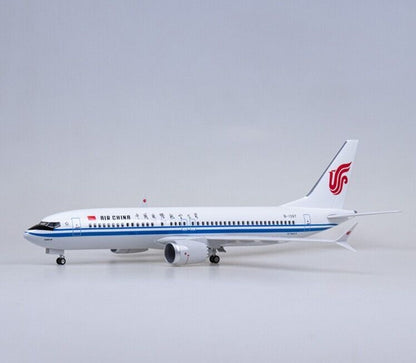 47CM AIR CHINA BOEING 737MAX Airplane Led Sound-controlled Light Resin Model