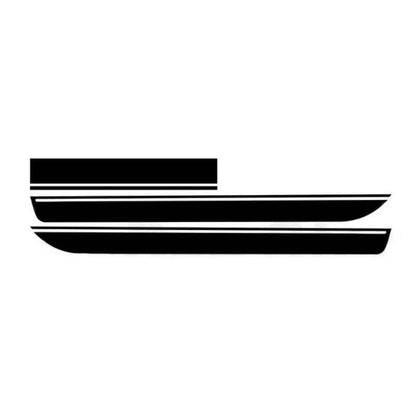 FOR MAZDA Graphics Car Hood Stripe Side Sticker Decals Kit Custom Models Fit