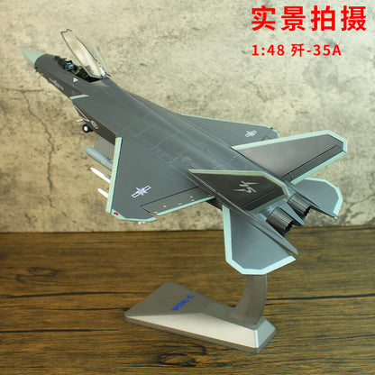 1:48 36CM AF1 CHINA J-35A Fighter Airplane Diecast Military Aircraft Plane Model