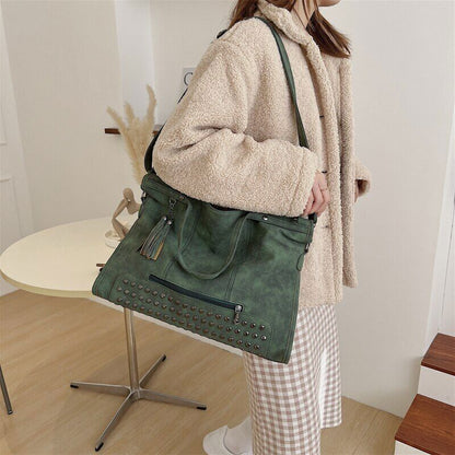 Women Bag Leather Female Tote Bags Tassel Handbag Ladies Shoulder Bag