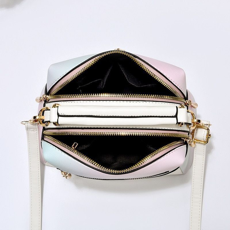 Fashion Bag Gradient Small Tote Crossbody Purse Shoulder Crossbody Bag Polyester