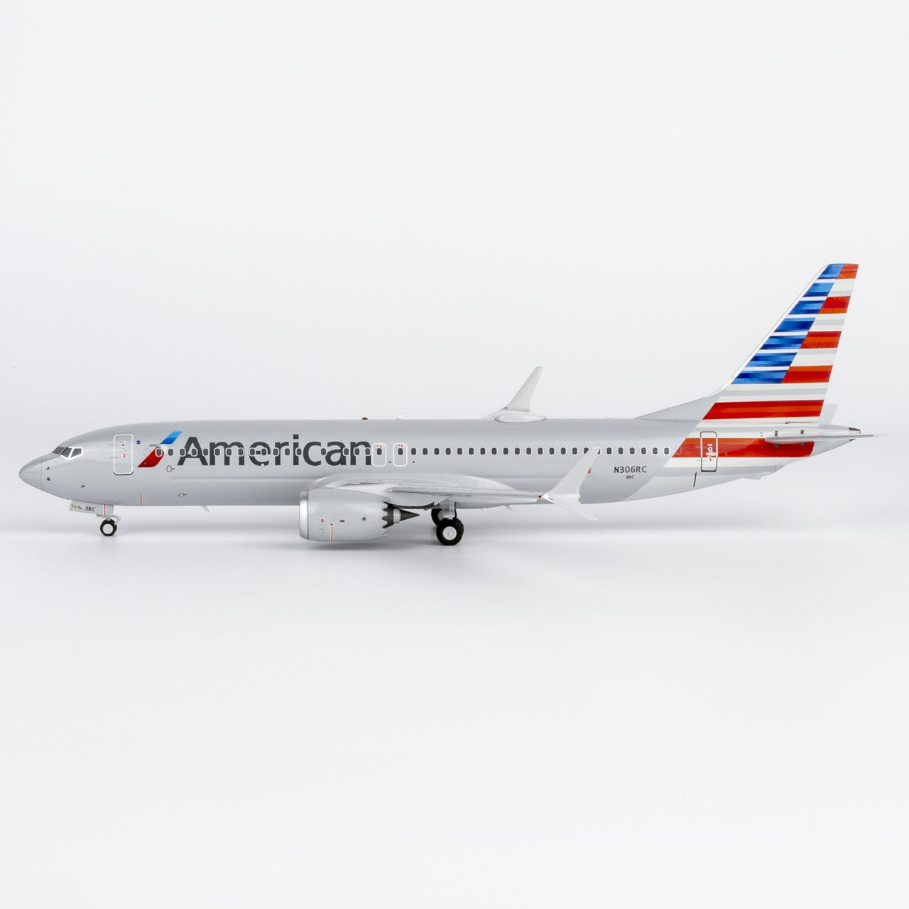 1:200 NGmodels American Airlines B737 MAX 8 Passenger Diecast Airplane Model