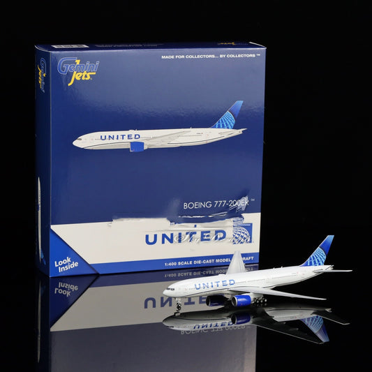 1:400 Geminijets United Airlines Boeing 777-200ER N798UA Airplane Diecast Model