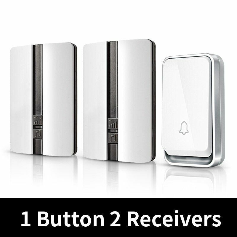 Wireless Doorbell Waterproof Self-powered Smart Door Bell No Battery Required