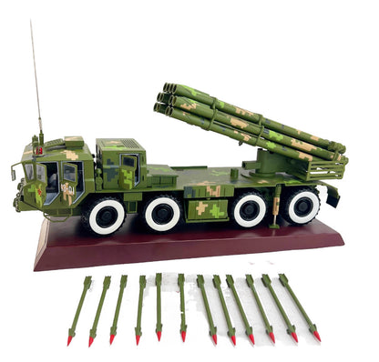 1:24 PHL-03 S300 Long-range Rocket Artillery Launcher Truck Stand Diecast Model