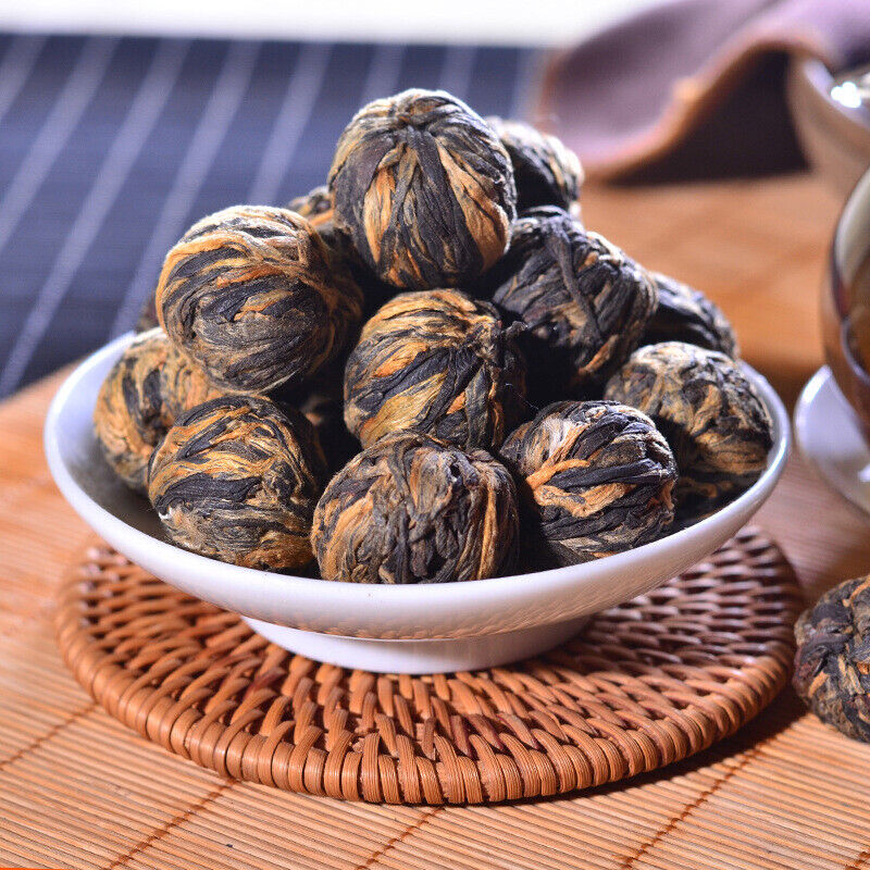 Chinese Kongfu Tea Handmade Dianhong Black Tea Small Gold Ball Diuretic Lower BP