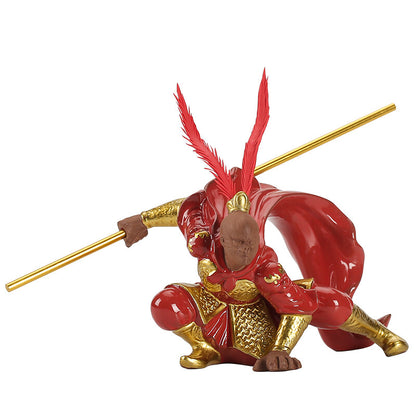 Handmade Craft Monkey King Statue Home Decoration Real Yixing Zisha Tea Pet New