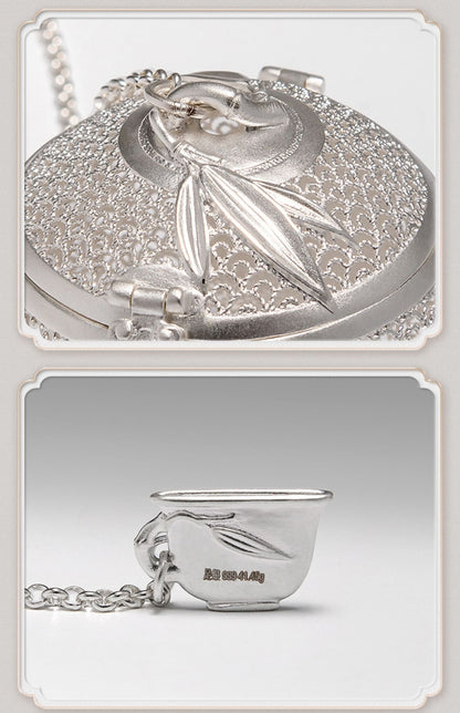 999 Sterling Silver Tea Filter Full Handmade Tea Strainer With Certificate Paper
