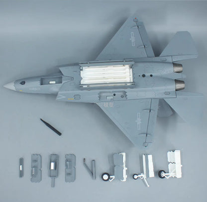 1:32 49CM J-35A Stealth Fighter Jet Army Plane Diecast Military Aircraft Model